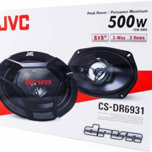 JVC CS-DR6931 6x9" 3 Way Coaxial Car Speakers 500W (70W RMS) Brand New