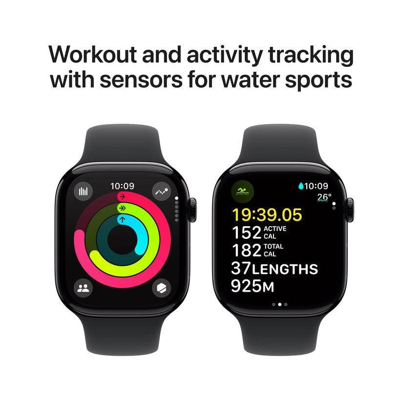 Apple Watch Series 10 – 46mm Jet Black (AI Black SB) | (Refurbished)Pre-Owned | Excellent Condition - Image 2