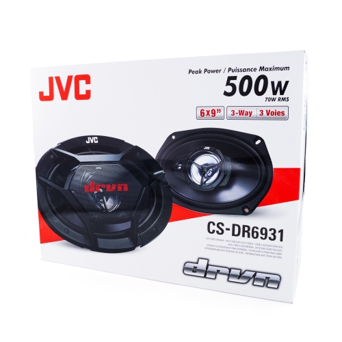 JVC CS-DR6931 6x9" 3 Way Coaxial Car Speakers 500W (70W RMS) Brand New