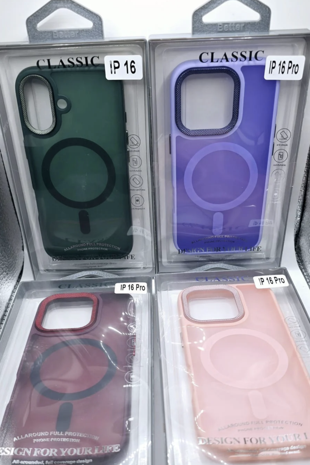 Transparent Magsafe Matte Bumper Case For iPhone 16 Red