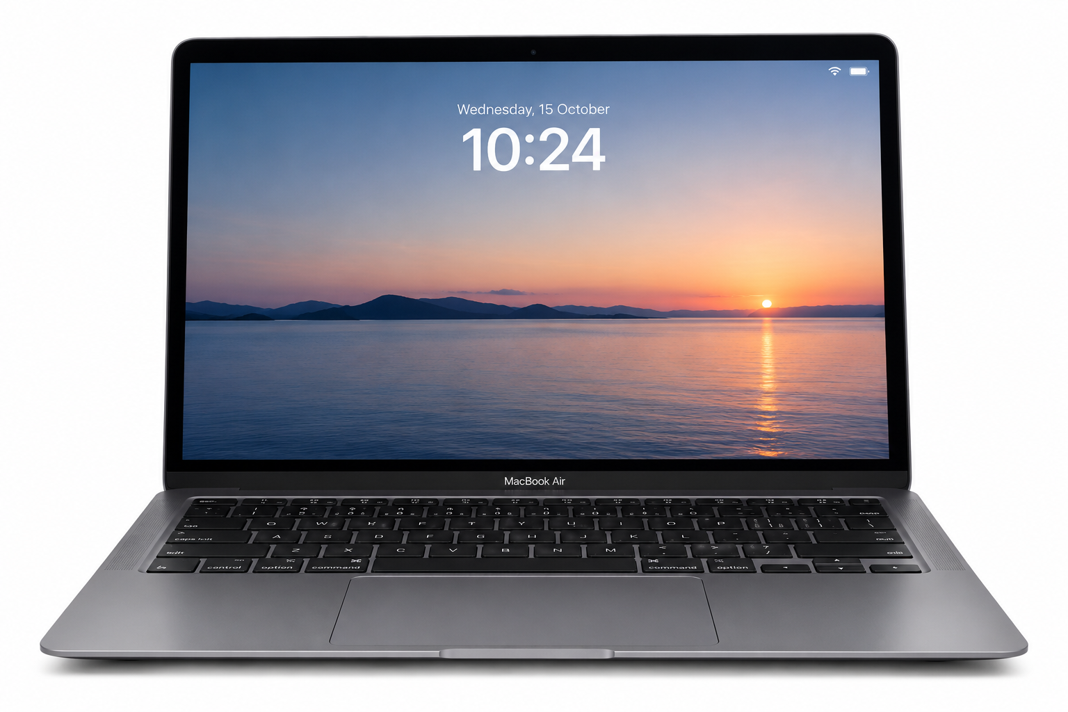 Apple MacBook Air M1 2020 A2337 Space Grey laptop Copy alt text