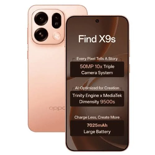 OPPO Find X9s 5G 12GB 256GB – 50MP Hasselblad Camera, 7025mAh Battery