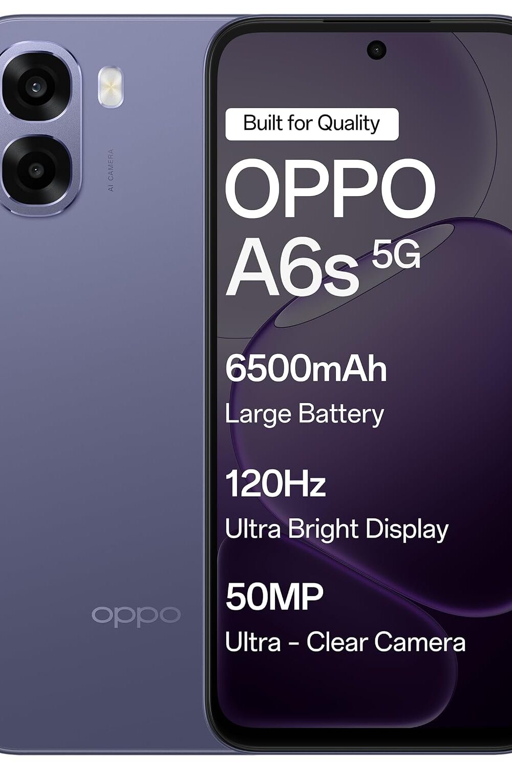 OPPO A6x 5G – MediaTek Dimensity 6300 – 50MP Camera – 6500mAh Battery