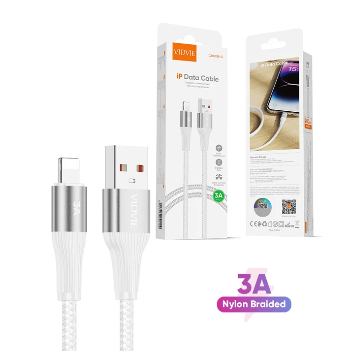 VIDVIE CB4038 iPhone Lightning to USB Data Cable – 1 Meter