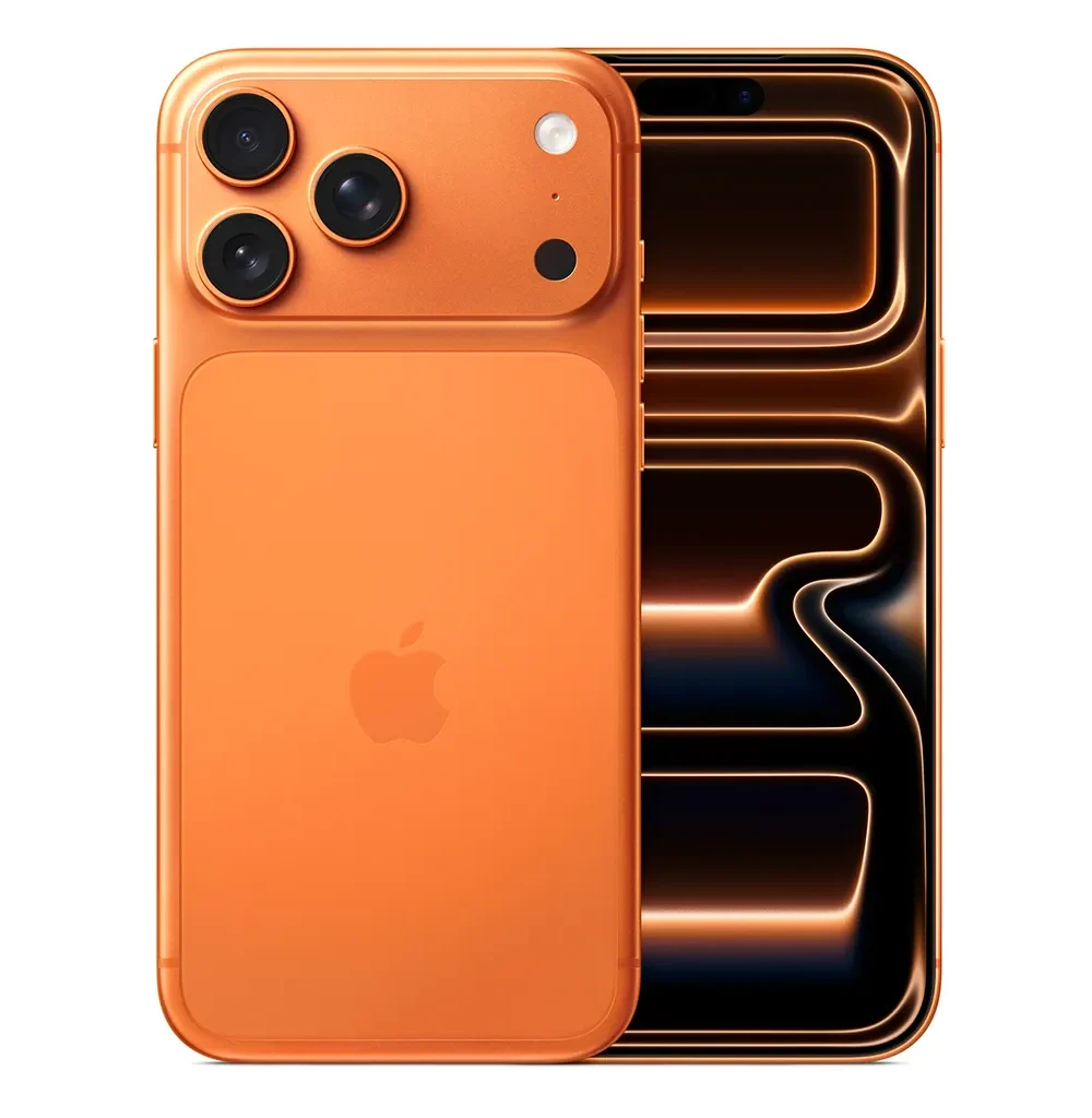 Pre-owned iPhone 17 Pro Max, 256GB, Cosmic Orange, in Excellent Grade. Tested by our team and ready to go at Techlord, 299 Cameron Road, Tauranga.
